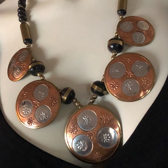 Vintage Copper Statement Necklace - Picture 2 of 5